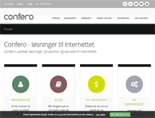 Tablet Screenshot of confero.dk