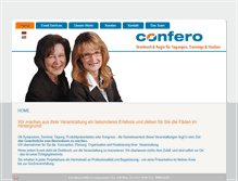 Tablet Screenshot of confero.at